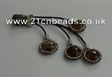 CGP728 18mm - 20mm coin agate tassel pendants wholesale