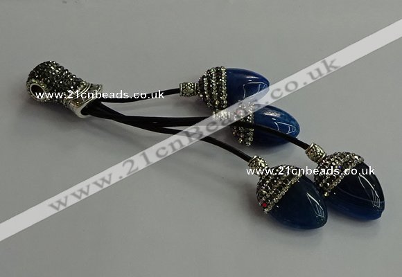 CGP740 18*25mm agate gemstone tassel pendants wholesale