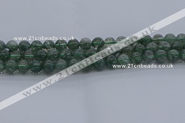 CGQ503 15.5 inches 10mm round imitation green phantom quartz beads