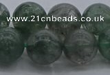 CGQ516 15.5 inches 16mm round matte imitation green phantom quartz beads