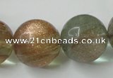 CGQ64 15.5 inches 20mm round gold sand quartz beads wholesale