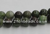 CGR02 16 inches 8mm round green rain forest stone beads wholesale