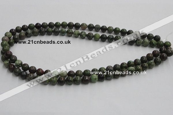 CGR02 16 inches 8mm round green rain forest stone beads wholesale