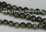 CGR42 15.5 inches 4mm round green rain forest stone beads wholesale