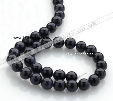 CGS02 15 inches 10mm round blue goldstone beads Wholesale