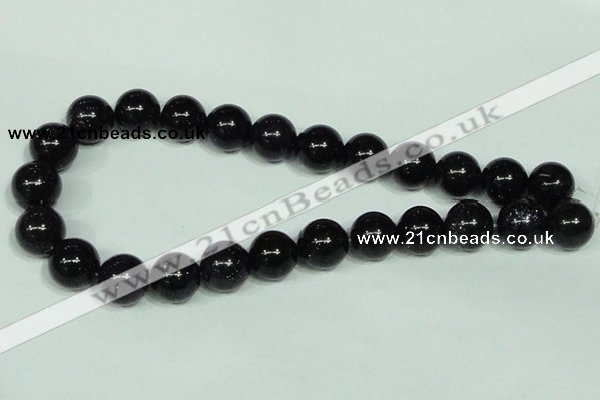 CGS102 15.5 inches 16mm round blue goldstone beads wholesale