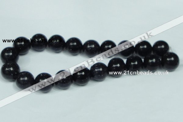 CGS104 15.5 inches 20mm round blue goldstone beads wholesale