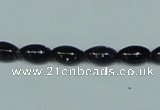 CGS120 15.5 inches 6*10mm rice blue goldstone beads wholesale