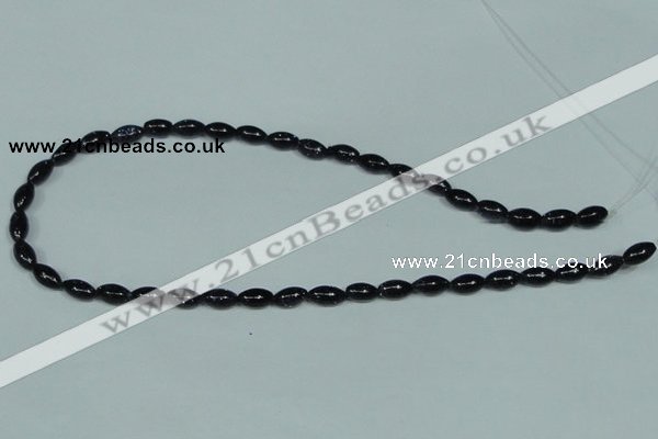 CGS120 15.5 inches 6*10mm rice blue goldstone beads wholesale