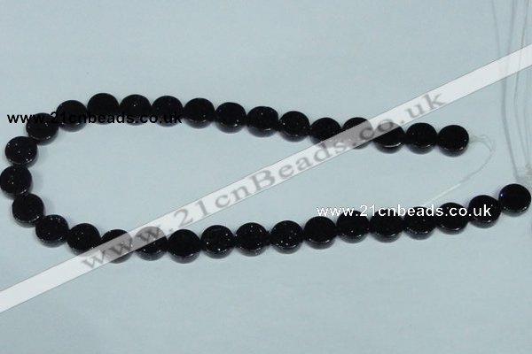 CGS124 15.5 inches 4*12mm coin blue goldstone beads wholesale