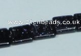 CGS128 15.5 inches 14*14mm square blue goldstone beads wholesale