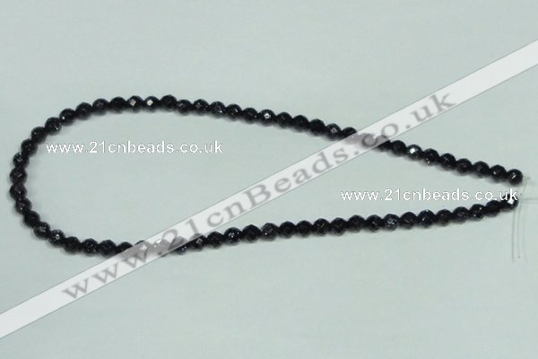 CGS138 15.5 inches 4mm faceted round blue goldstone beads wholesale