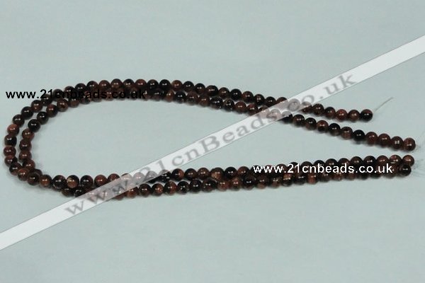 CGS201 15.5 inches 6mm round blue & brown goldstone beads wholesale