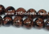 CGS204 15.5 inches 12mm round blue & brown goldstone beads wholesale