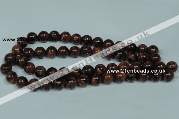 CGS205 15.5 inches 14mm round blue & brown goldstone beads wholesale