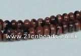 CGS206 15.5 inches 4*6mm rondelle blue & brown goldstone beads wholesale