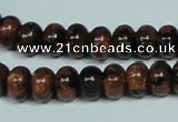 CGS207 15.5 inches 7*10mm rondelle blue & brown goldstone beads wholesale