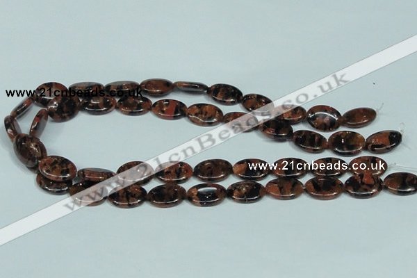 CGS211 15.5 inches 13*18mm oval blue & brown goldstone beads wholesale