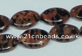 CGS212 15.5 inches 15*20mm oval blue & brown goldstone beads wholesale