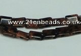 CGS216 15.5 inches 6*8mm rectangle blue & brown goldstone beads