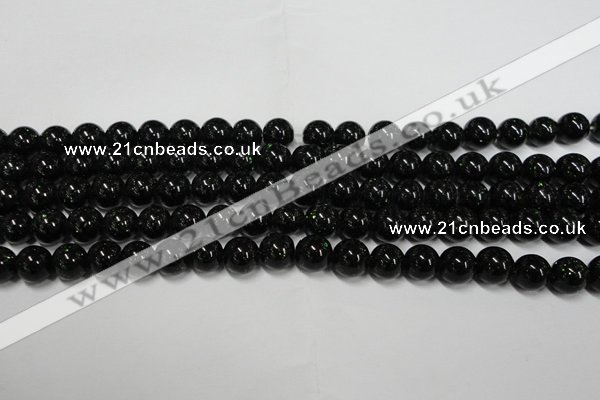 CGS401 15.5 inches 6mm round green goldstone beads wholesale