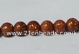 CGS51 15.5 inches 8mm round goldstone beads wholesale