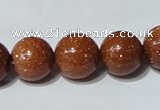 CGS53 15.5 inches 14mm round goldstone beads wholesale