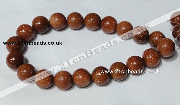 CGS56 15.5 inches 20mm round goldstone beads wholesale