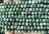 CGS601 15 inches 6mm round green spot stone beads wholesale