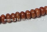 CGS63 15.5 inches 4*8mm rondelle goldstone beads wholesale