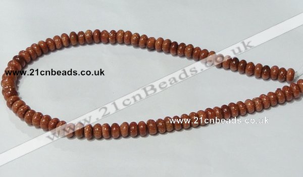 CGS63 15.5 inches 4*8mm rondelle goldstone beads wholesale