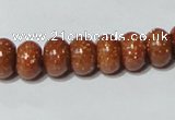 CGS64 15.5 inches 6*10mm rondelle goldstone beads wholesale