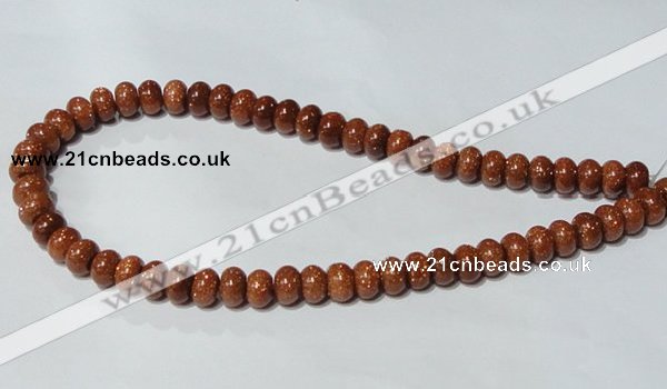 CGS64 15.5 inches 6*10mm rondelle goldstone beads wholesale