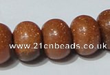 CGS66 15.5 inches 13*18mm rondelle goldstone beads wholesale