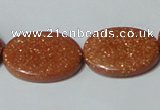 CGS79 15.5 inches 18*25mm oval goldstone beads wholesale