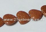 CGS83 15.5 inches 14*14mm heart goldstone beads wholesale