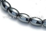 CHE01 16 inches 4*6mm rice shape hematite beads Wholesale