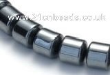 CHE03 16 inches 7mm column shape hematite beads Wholesale