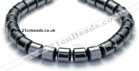 CHE04 12mm column shape 16 inches hematite beads Wholesale