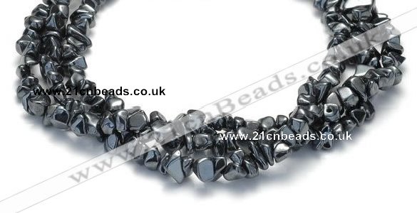 CHE09 34 inches hematite chips beads strand Wholesale