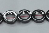 CHE1015 15.5 inches 12mm donut hematite beads wholesale