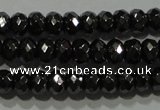 CHE102 15.5 inches 3*4mm faceted rondelle hematite beads wholesale