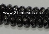 CHE103 15.5 inches 4*6mm faceted rondelle hematite beads wholesale