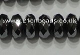 CHE104 15.5 inches 5*8mm faceted rondelle hematite beads wholesale