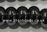 CHE112 15.5 inches 8*13mm rondelle large hole hematite beads