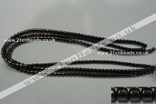 CHE116 15.5 inches 5*5mm tyre hematite beads wholesale