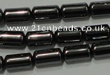 CHE117 15.5 inches 5*8mm tube hematite beads wholesale