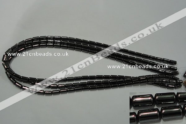 CHE117 15.5 inches 5*8mm tube hematite beads wholesale