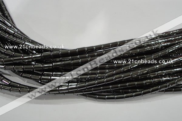 CHE122 15.5 inches 5*8mm tube hematite beads wholesale