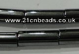 CHE123 15.5 inches 6*16mm tube hematite beads wholesale